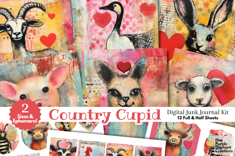 farm-animals-valentine-digital-junk-journal-kit-half-pages-paper