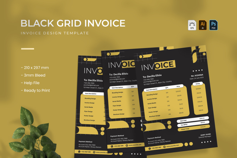 black-grid-invoice