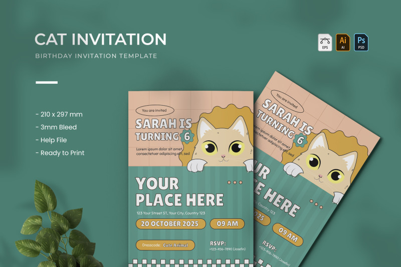 cat-birthday-invitation