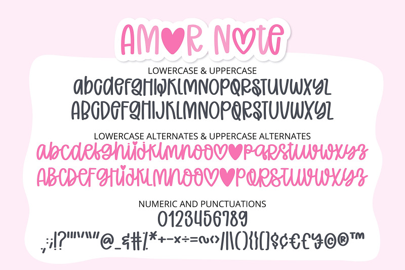 amor-note-a-cute-heart-font