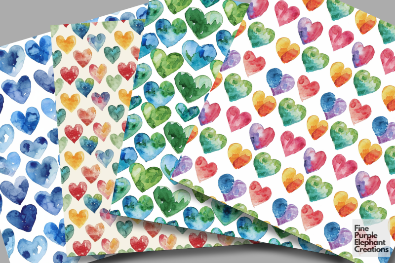 colored-watercolor-rainbow-hearts-digital-paper