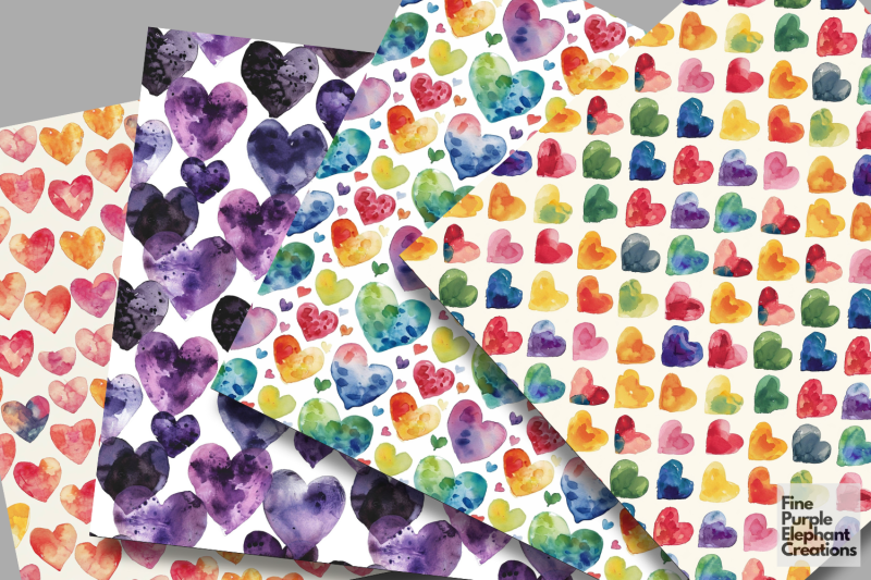 colored-watercolor-rainbow-hearts-digital-paper