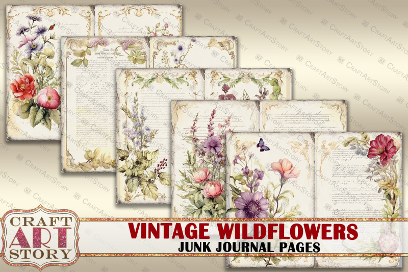 vintage-wildflowers-junk-journal-pages-botanical