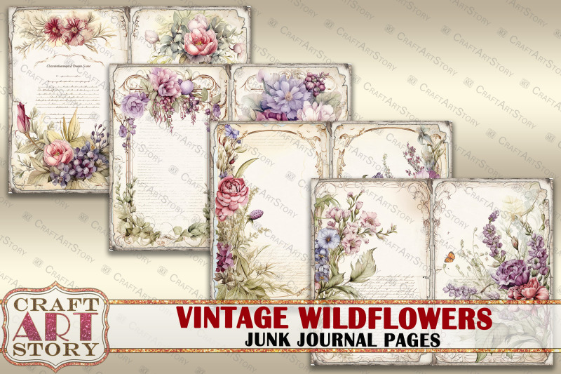 vintage-wildflowers-junk-journal-pages-botanical