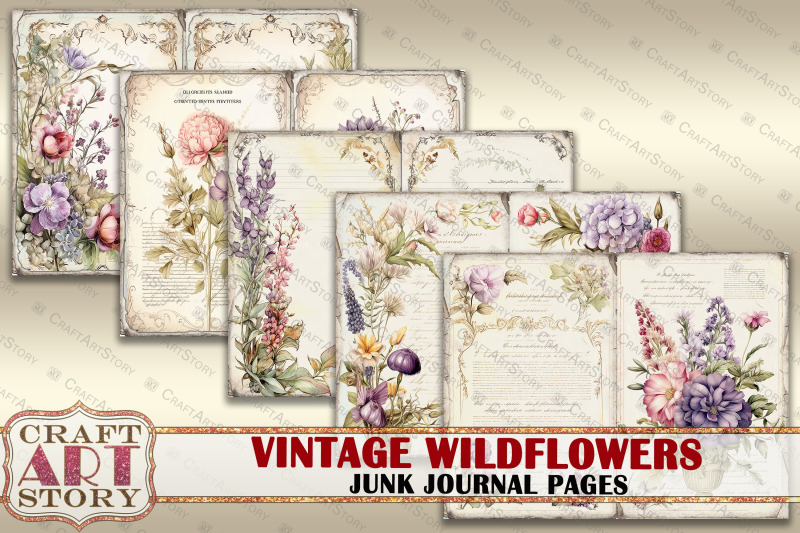 vintage-wildflowers-junk-journal-pages-botanical