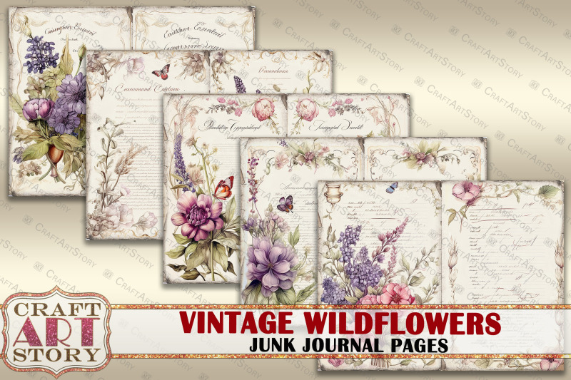 vintage-wildflowers-junk-journal-pages-botanical