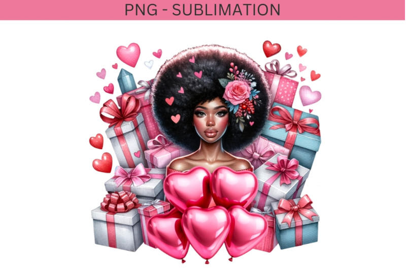 black-girl-magic-retro-valentines-day-art