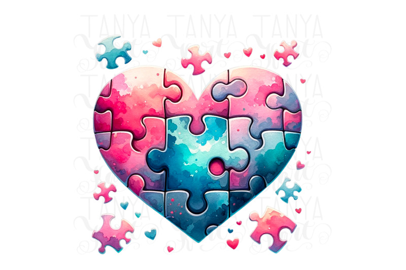 watercolor-valentine-heart-puzzle-digital-download