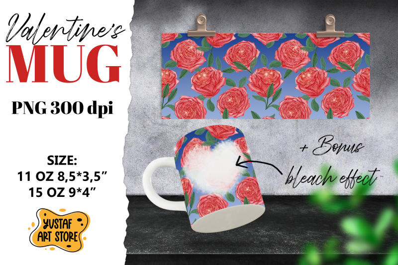 valentine-sublimation-mug-rose-flowers-and-bleach-effect