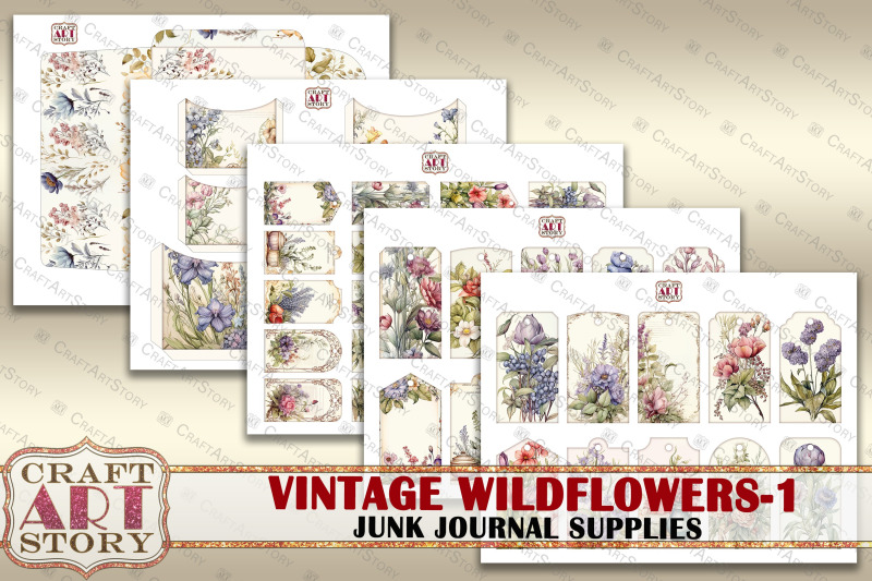 vintage-wildflowers-junk-journal-supplies-botanical