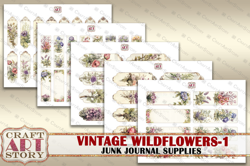 vintage-wildflowers-junk-journal-supplies-botanical