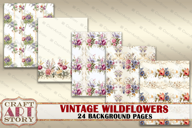 vintage-wildflowers-background-pages-botanical-picture