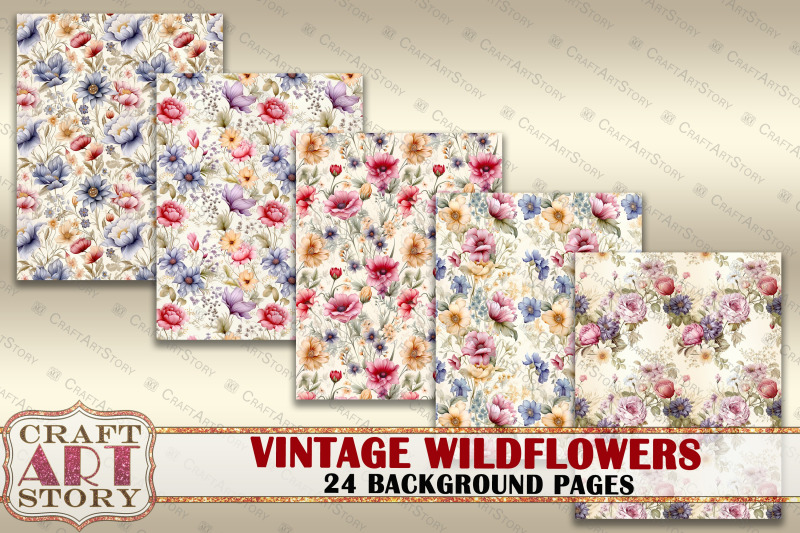 vintage-wildflowers-background-pages-botanical-picture