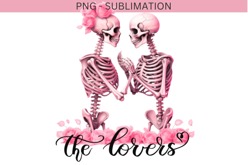 skeleton-lovers-valentine-couple-png-instant-download