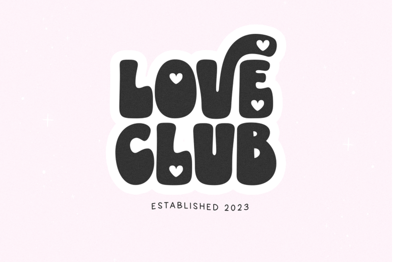 love-more-cute-retro-font