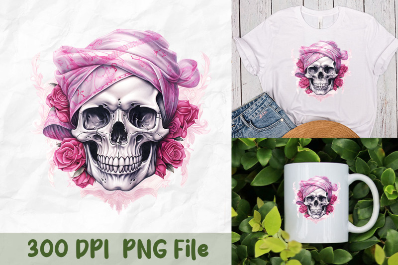 pink-haired-skull-chic