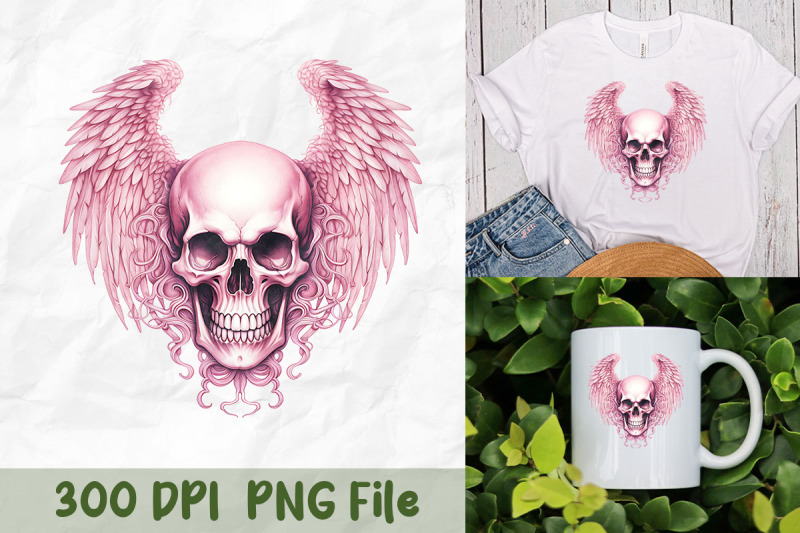 angel-wings-skull-art