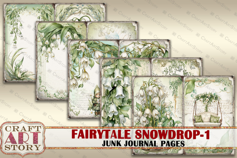 fairytale-snowdrop-1-fantasy-junk-journal-pages