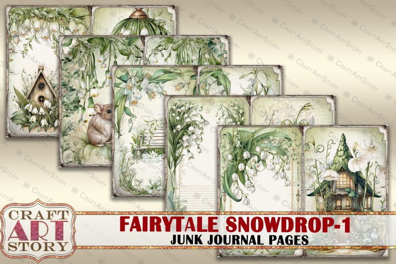 fairytale-snowdrop-1-fantasy-junk-journal-pages