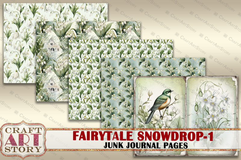 fairytale-snowdrop-1-fantasy-junk-journal-pages