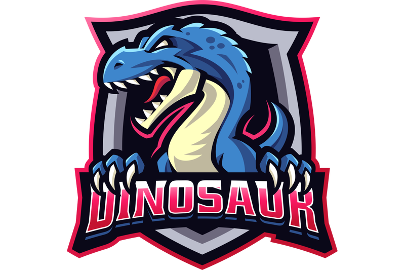 dinosaur-esport-mascot-logo-design