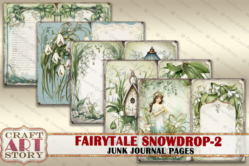 fairytale-snowdrop-2-fantasy-junk-journal-pages