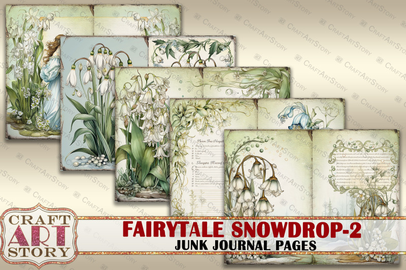 fairytale-snowdrop-2-fantasy-junk-journal-pages