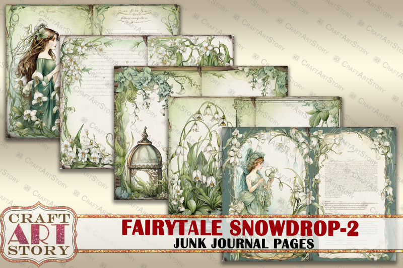 fairytale-snowdrop-2-fantasy-junk-journal-pages