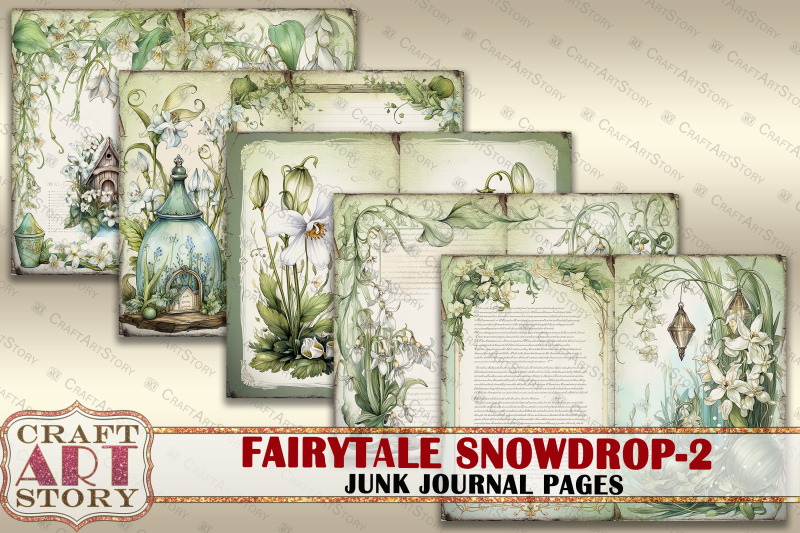 fairytale-snowdrop-2-fantasy-junk-journal-pages