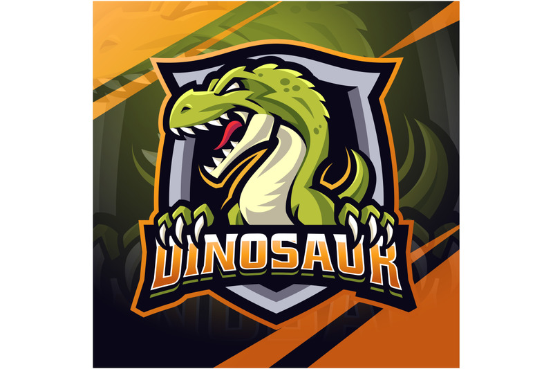 dinosaur-esport-mascot-logo-design