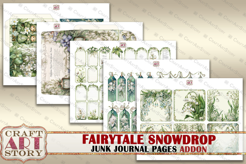 fairytale-snowdrop-fantasy-junk-journal-pages-addon