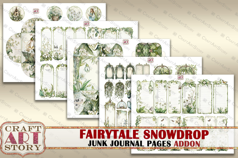 fairytale-snowdrop-fantasy-junk-journal-pages-addon