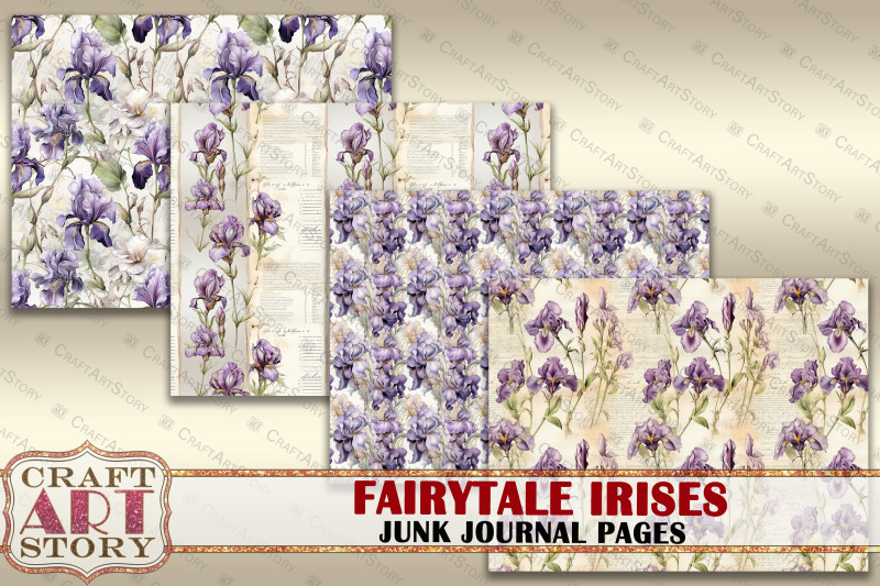 fairytale-irises-fantasy-junk-journal-pages