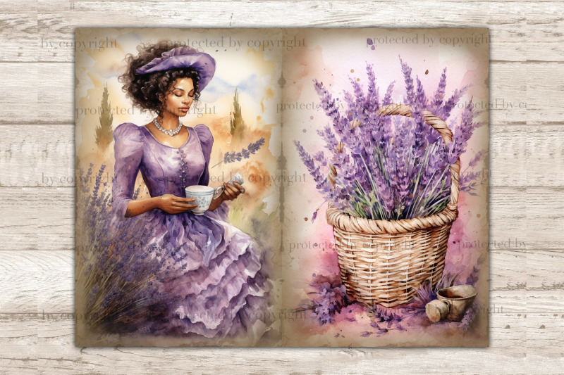 lavender-junk-journal-paper-vintage-journaling