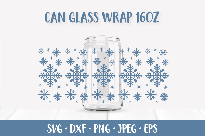 winter-snowflakes-glass-can-wrap-snow-beer-can-glass-svg