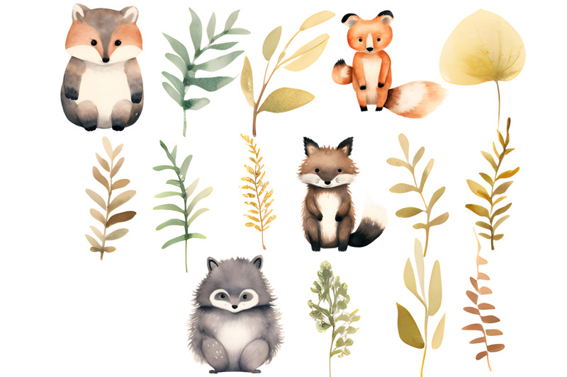 woodland-creatures-watercolor-forest-png
