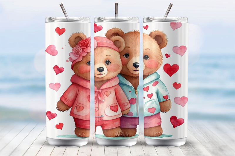 valentine-couple-bear-tumbler-wrap