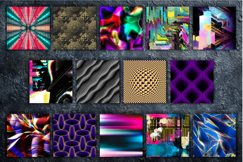 glitch-psychedelic-11-digital-paper-set