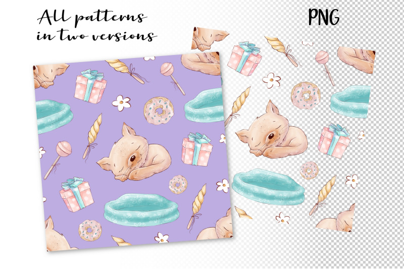 cute-cats-set-of-seamless-patterns-digital-paper