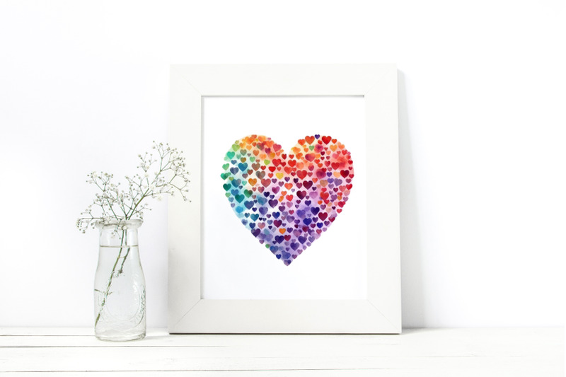 watercolor-rainbow-valentine-day-hearts-png