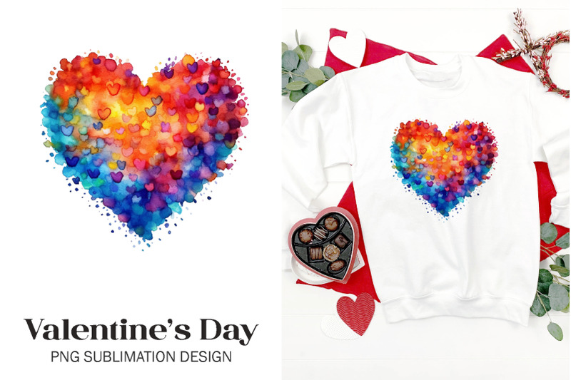 watercolor-rainbow-valentine-day-hearts-png