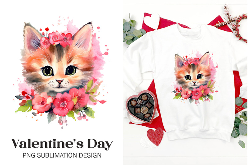 watercolor-cute-cat-valentine-sublimation-png