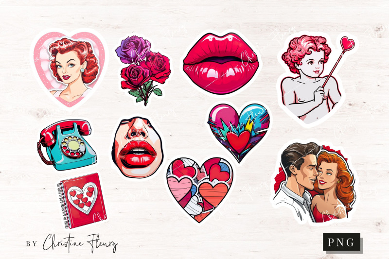 pop-art-valentine-sticker-png-bundle