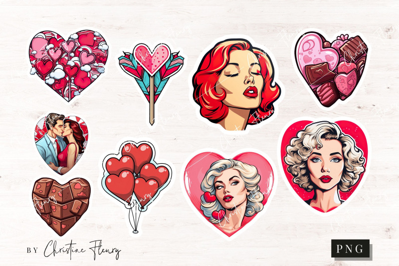 pop-art-valentine-sticker-png-bundle