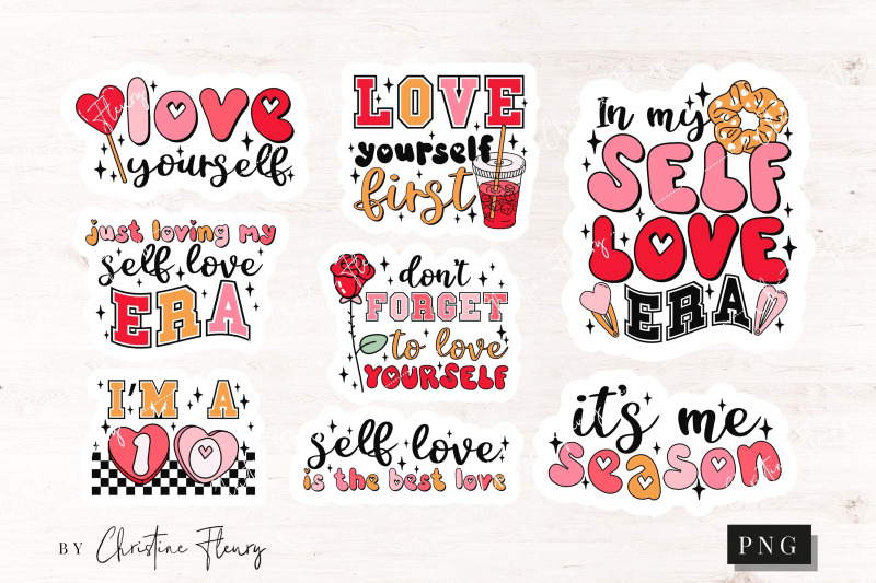 self-love-sticker-png-bundle