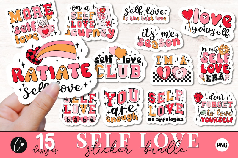 self-love-sticker-png-bundle