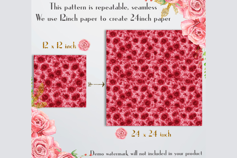 100-seamless-real-roses-digital-papers