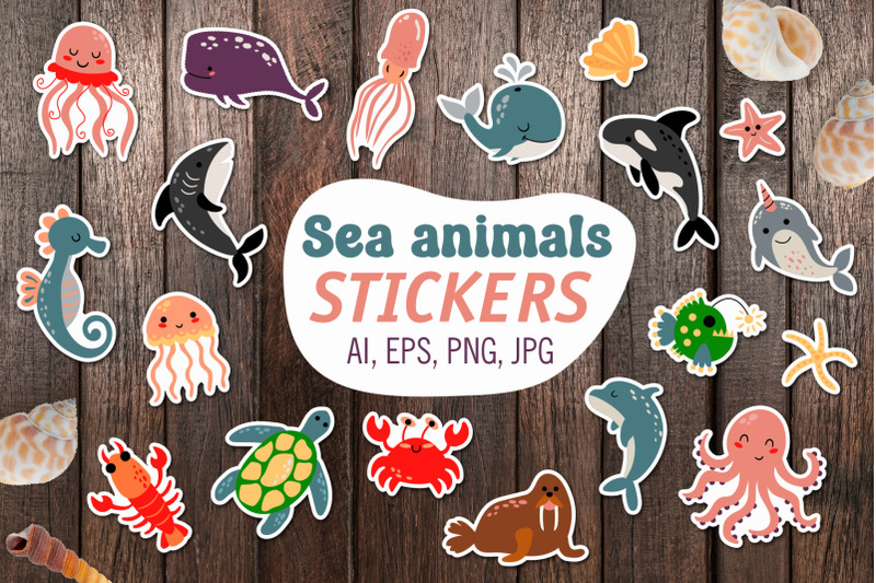 sea-animals-printable-stickers-cricut-design