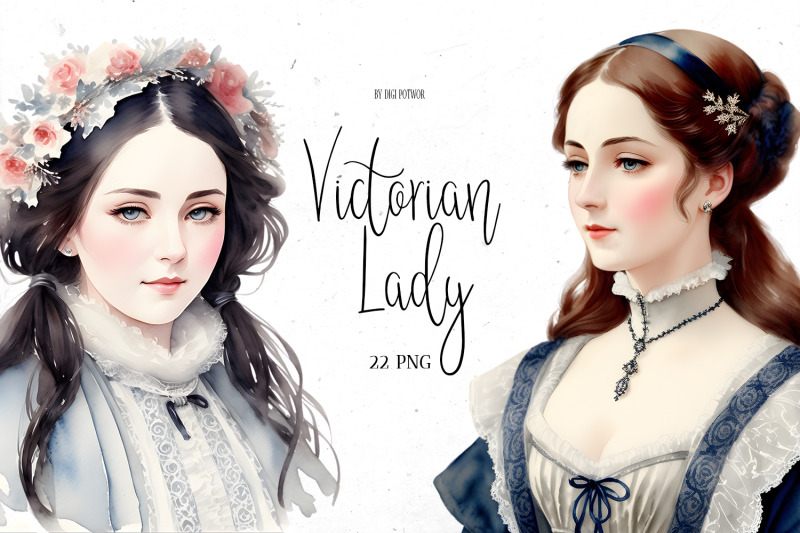 watercolor-victorian-lady-bundle-png-cliparts