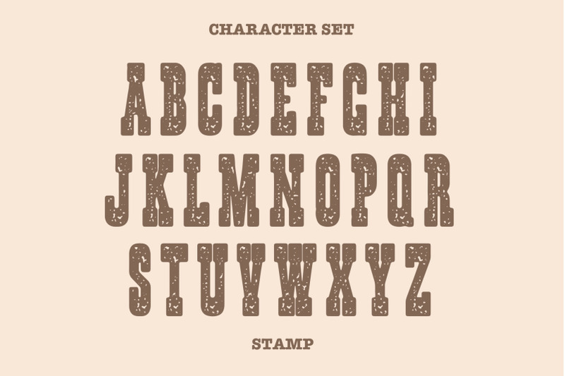 western-onion-font-serif-typeface-cowboy-rough-texture-country